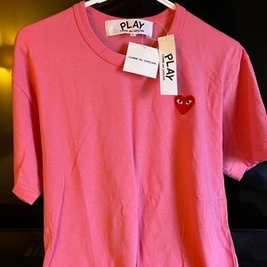 Come De Garcons L Pink Shirt